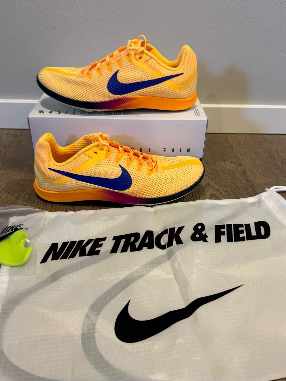 Nike Zoom Rival Distance Citron Pulse